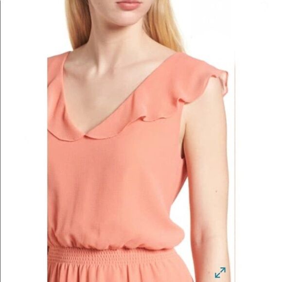 Cupcake And Cashmere Babydoll Chiffon Iniko Blouson Dress - Picture 3 of 15